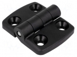 Hinge | Width: 59mm | polyamide | black | H: 48mm