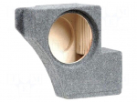 Car loudspeaker enclosure | MDF | gray melange | textil | 15l | 250mm