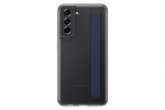 Back panel cover Samsung Galaxy S21 FE Clear Strap Cover Case Dark Gray