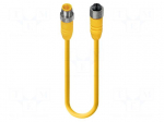 Cable: for sensors/automation | M12 | PIN: 4 | 10m | plug | 230VDC | 4A