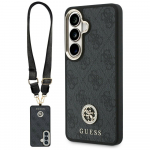 Guess 4G Big Rhinestone Triangle Strap MagSafe for Samsung Galaxy S26 / black