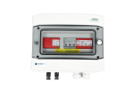 Switchgear attached DCAC hermetic IP65 EMITTER with DC surge arrester Dehn 1000V type 1+2, 1 x PV string, 1 x MPPT // og. AC Dehn type 1+2, 16A 3-F