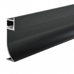 Aluminium shadow gap skirting board 3 m for led lighting