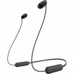 Sony WI-C100B, headphones (black, bluetooth, USB-C)