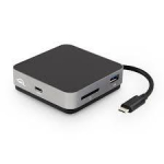 OWC USB-C Travel Dock E grey / black - 6 ports, 100W