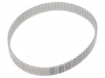 Timing belt | AT5 | W: 16mm | H: 2.7mm | Lw: 390mm | Tooth height: 1.2mm