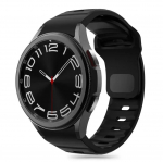 Tech-Protect Silicone Line viedpulksteņa siksniņa priek&scaron; Samsung Galaxy Watch 4/5/5 Pro/6/7/FE | silikons | melna