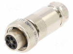 Connector: circular | plug | female | PIN: 7 | silver plated | IP65