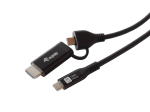 Equip 2 in 1 USB-C to C + HDMI Cable, 3.0m, PD100W, 4K/60Hz, 20Gbps