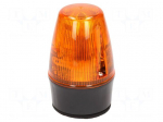Signaller: lighting | continuous light,blinking light | orange