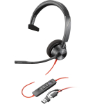 HP Blackwire 3310 (black, mono, USB-C, Microsoft Teams version)