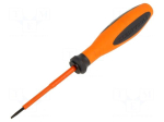 Screwdriver: insulated | slot | 2.5mm | Blade length: 75mm