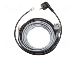 Cable | H05VV-F | 3G1.5mm2 | CEE 7/7 (E/F) plug angled,cables | PVC