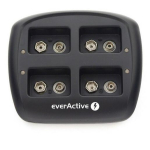 Laetaja akupatareidele 6F22 / HR22 / 9V everActive NC-109