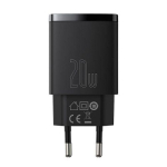 Baseus kompaktne reisilaadija kiire laadija U+C 20W EU Black (CCXJ-B01)