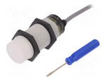 Sensor: capacitive | Range: 0&divide;15mm | Output conf: PNP / NO