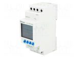 Programmable time switch | Range: 1min&divide;7days | SPDT | 230VAC | DIN