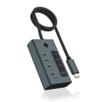 Hub IB-HUB1454-C31 4-pordiline Type C USB-jaotur 24W toiteplokiga