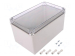 Enclosure: multipurpose | X: 140mm | Y: 230mm | Z: 125mm | PICCOLO | grey