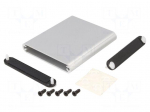 Enclosure: with panel | 1455 | X: 70mm | Y: 80mm | Z: 12mm | aluminium