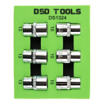 6 TK 3/8" LIITMIKUD 10 mm + 13 mm L&Uuml;HIKESED PEAD DS1324