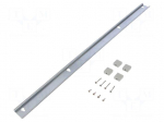 DIN rail | steel | W: 35mm | H: 7.5mm | L: 556mm | Plating: zinc