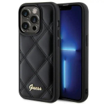 Guess GUHCP15XPSQSQSK iPhone 15 Pro Max 6.7" czarny|black hardcase Quilted Metal Logo