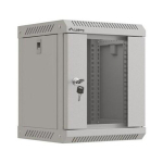 LANBERG 10" 6U 300x300 Wandgeh&auml;use Glast&uuml;r (FlatPack) gr