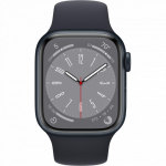 Smart watches Apple Watch Series 8 GPS 41mm Midnight Aluminium Case with Midnight Sport Band - Regular Midnight Aluminium