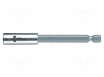 Holders for screwdriver bits | Socket: 1/4" | Overall len: 152mm