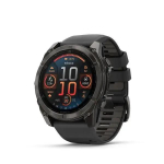 Garmin fēnix 8 AMOLED Sapphire 51 mm viedpulkstenis pelēks/melns