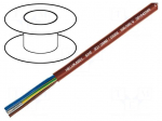 Wire | SiHF | Cu | stranded | 2x2,5mm2 | silicone rubber | brown-red