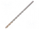Drill bit | for concrete | &Oslash;: 8mm | L: 200mm | metal | cemented carbide
