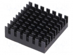 Heatsink: extruded | grilled | BGA | black | L: 31mm | W: 31mm | H: 9.5mm