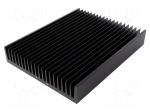 Heatsink: extruded | grilled | black | L: 250mm | W: 200mm | H: 40mm