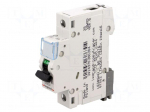 Circuit breaker | 230VAC | Inom: 16A | Poles: 1 | DIN | Charact: B | 6kA