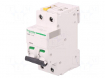 Circuit breaker | 400VAC | Inom: 6A | Poles: 2 | DIN | Charact: C | 10kA