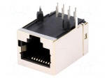 Socket | RJ45 | PIN: 8 | Layout: 8p8c | THT | on PCBs