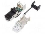 Plug | RJ45 | PIN: 8 | Cat: 6a,Class EA | shielded | gold-plated | IP20