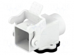 Enclosure: for HDC connectors | size 3A | with latch | straight
