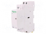 Contactor: 2-pole installation | NO x2 | 24VAC | 16A | DIN | ICT | W: 18mm