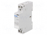 Contactor: 2-pole installation | NC + NO | 8VAC | 20A | DIN | CR20