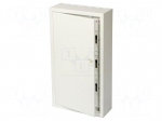 Enclosure: for modular components | IP30 | light grey | steel | IK08