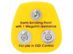 Earthing plug | ESD | 1M&Omega; | Plug: EU