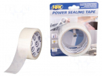 Tape: sealing | W: 38mm | L: 1.5m | Thk: 1mm | transparent | acrylic | 4N/mm