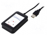 RFID reader | 88x56x18mm | USB | 4.3&divide;5.5V | f: 125kHz,134,2kHz | 100mA