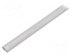 Profiles for LED modules | white | angular | natural | L: 1000mm | 45&deg;