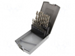Drill set | for metal | high speed steel | plastic cassette | Pro