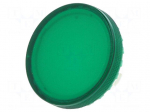 Actuator lens | 22mm | 84 | transparent,green | plastic