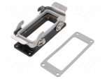 Enclosure for connectors: HDC | size 16B | Han&reg; M | IP65 | zinc alloy